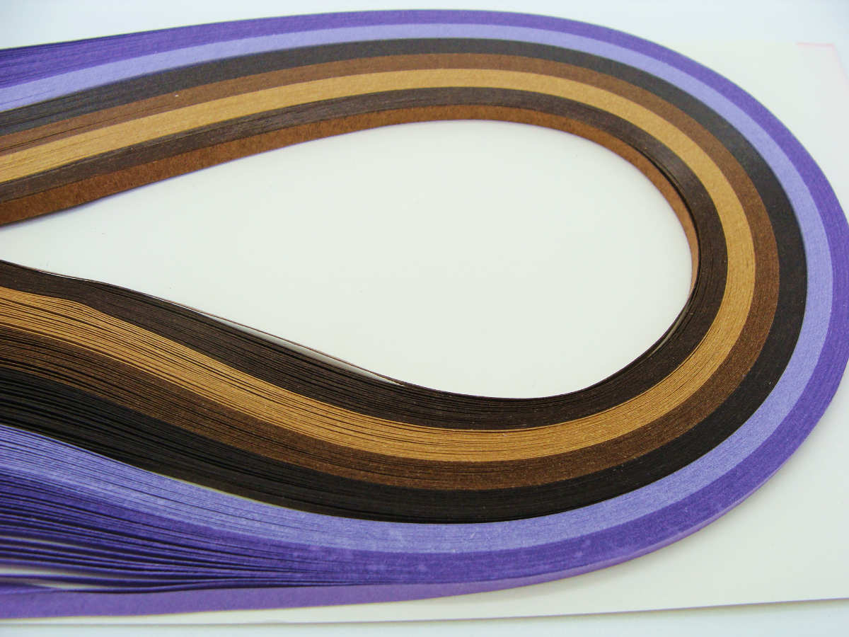 papier quilling violet noir mix15