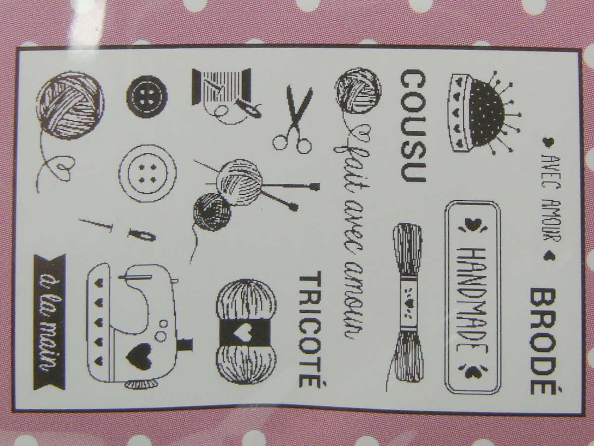 clear stamp fait main tricot artemio mod13