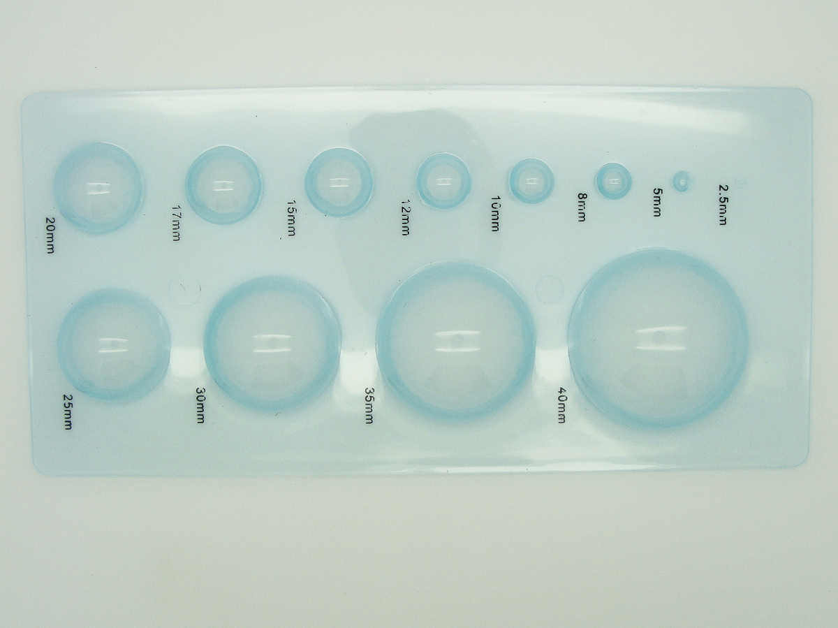 plaque dome bleu gabarit quilling
