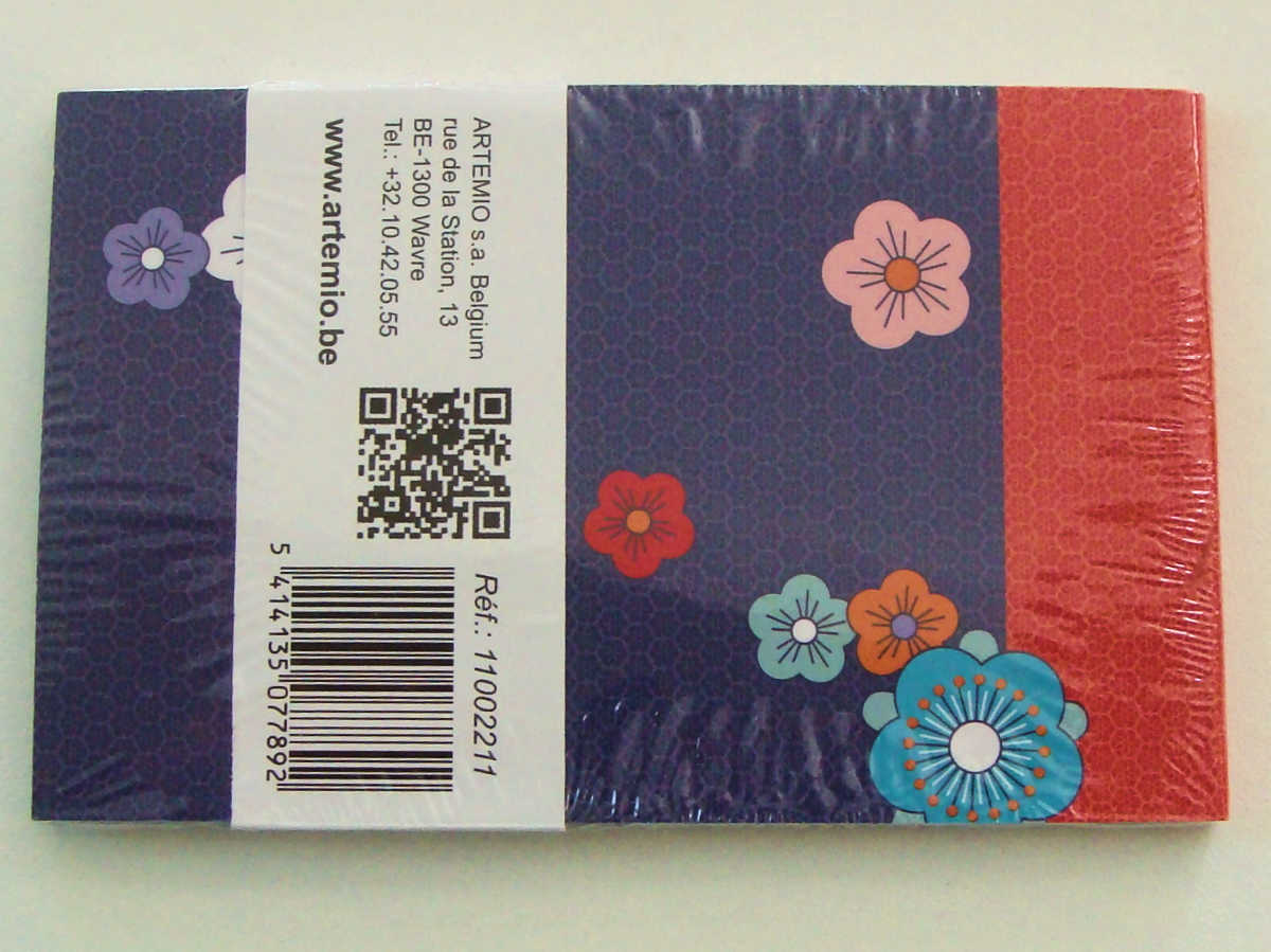 mini carnet japon fonce papier bloc mod9