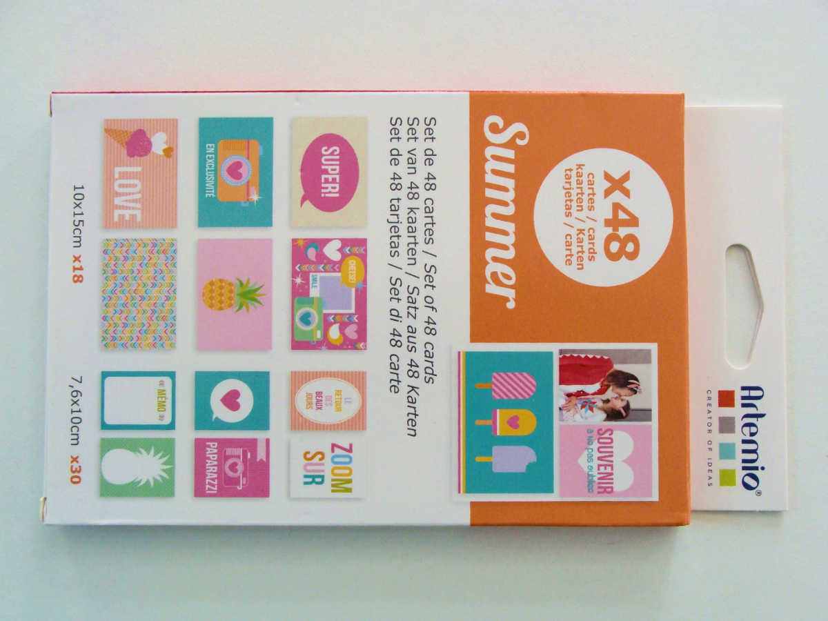 carte scrapbooking ete artemio summer