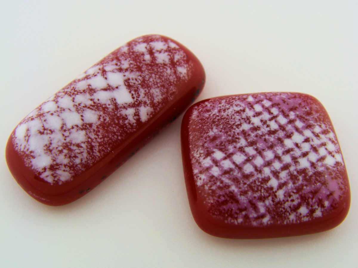 cabochon duo verre fusing 24