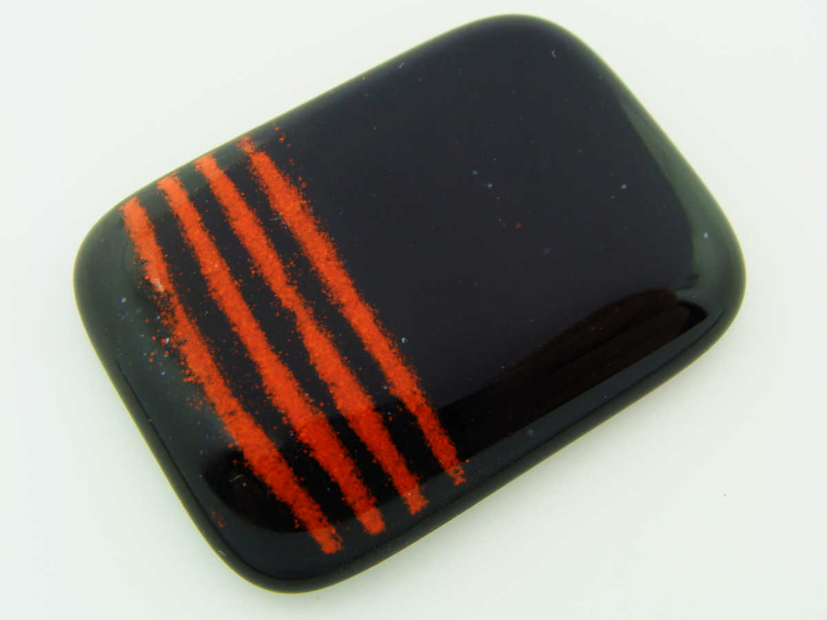 cabochon rectangle verre fusing 49