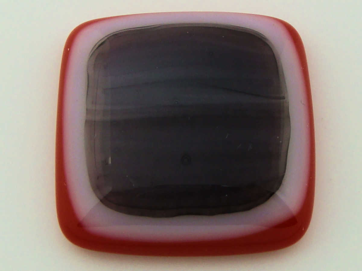 cabochon carre verre fusing 90