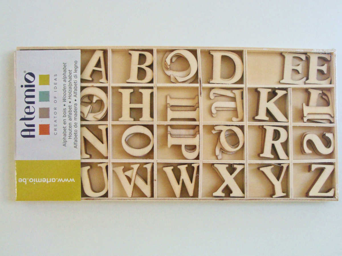 lettre alphabet bois 130p artemio