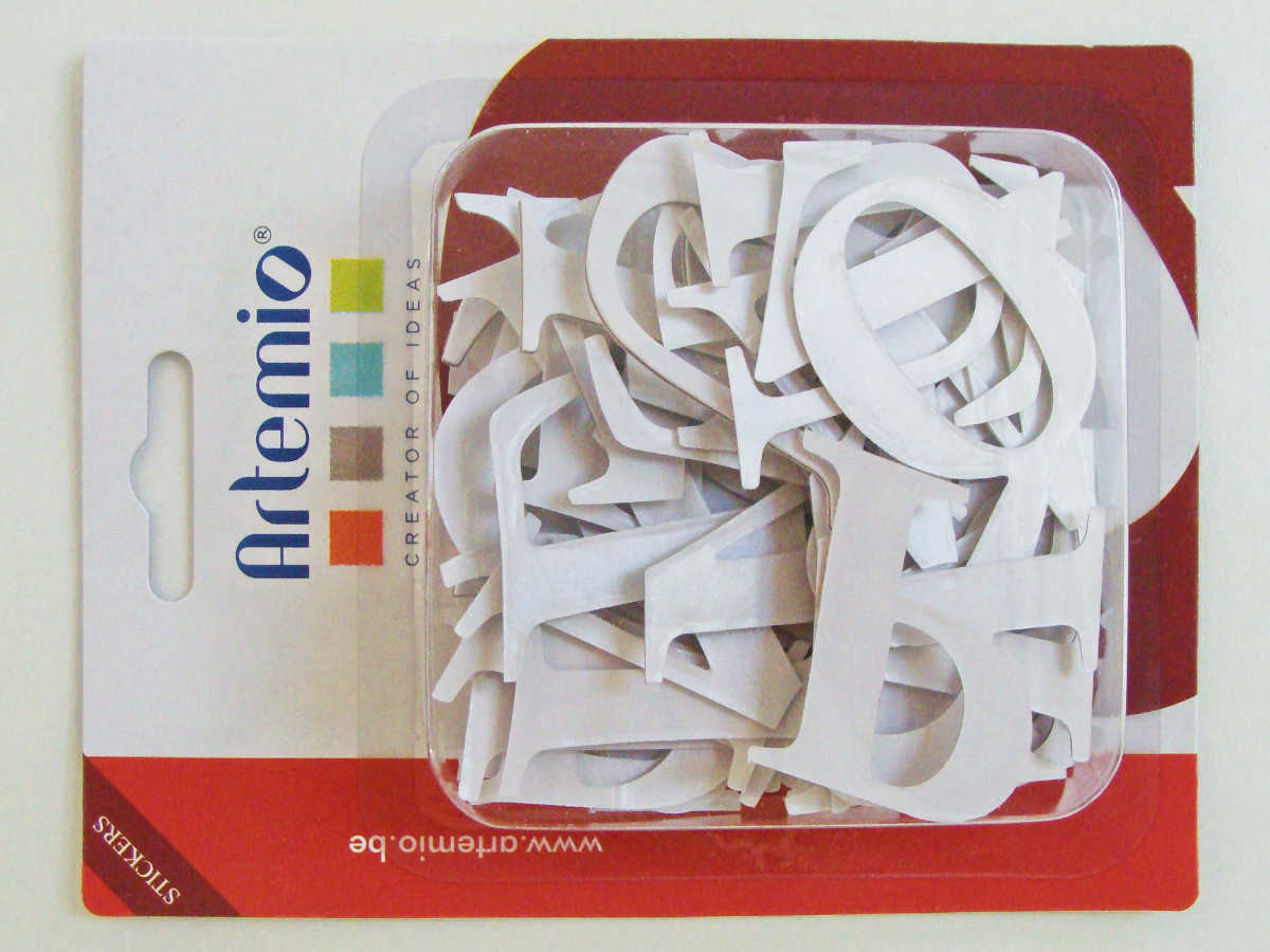 lettre alphabet carton 40mm artemio