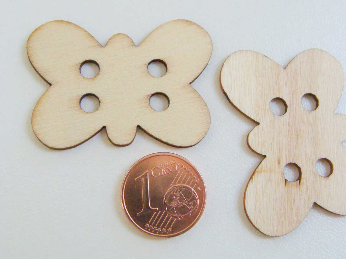 plaque perle bois papillon PB59