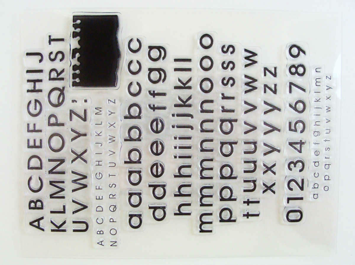 tampon silicone alphabet ecriture artemio mod32