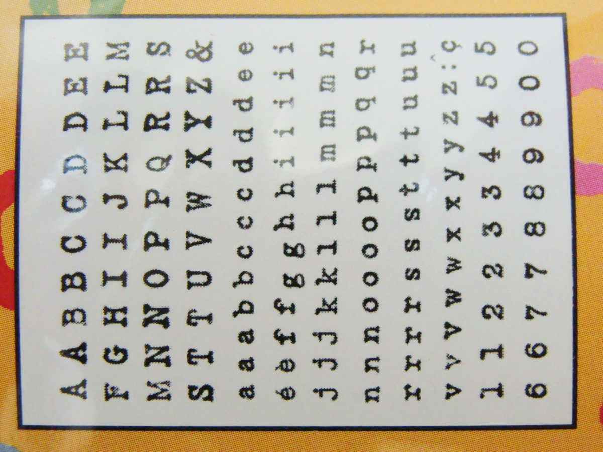tampon silicone alphabet lettre chiffre artemio mod34
