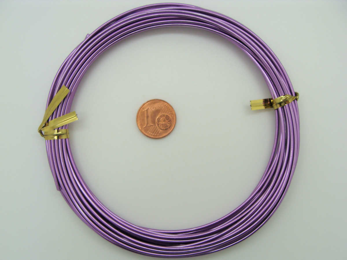 fil aluminium violet clair 1.5mm