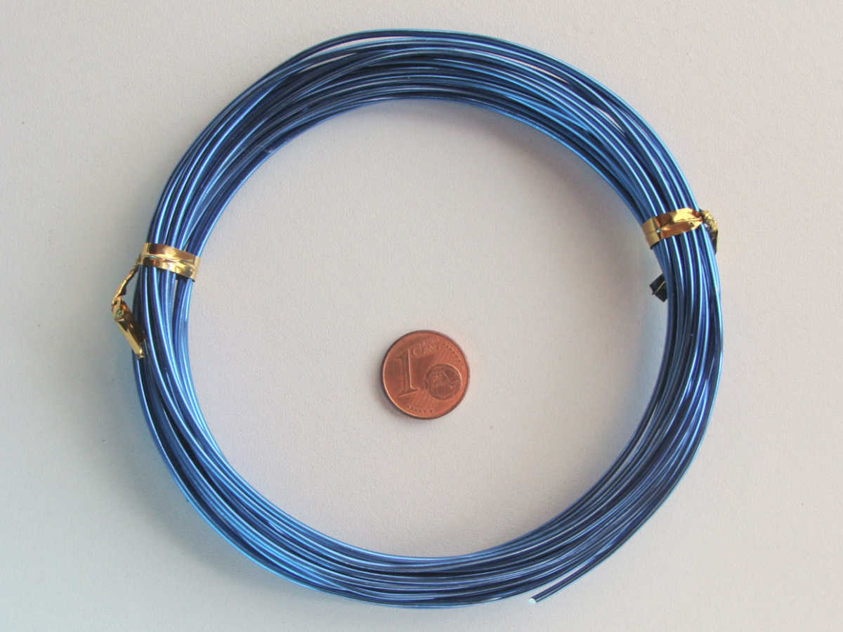 fil aluminium bleu fonce 1.5mm