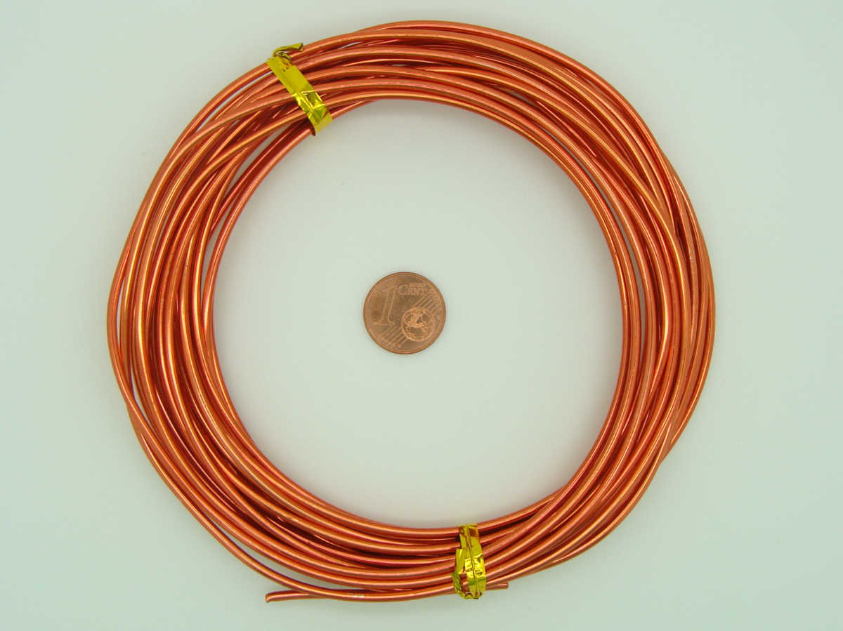 fil aluminium orange 2mm alu