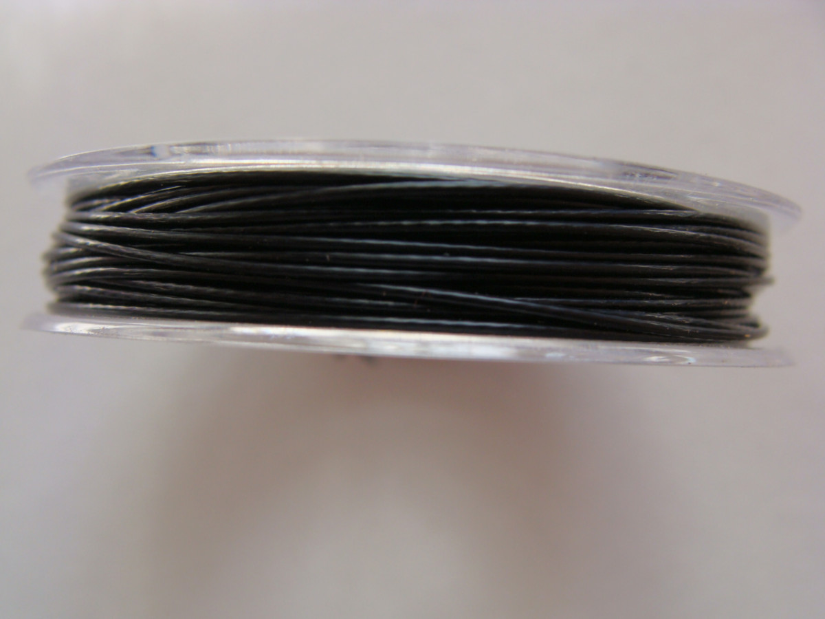FIL CABLE 0,60mm NOIR par 1 bobine de 10m