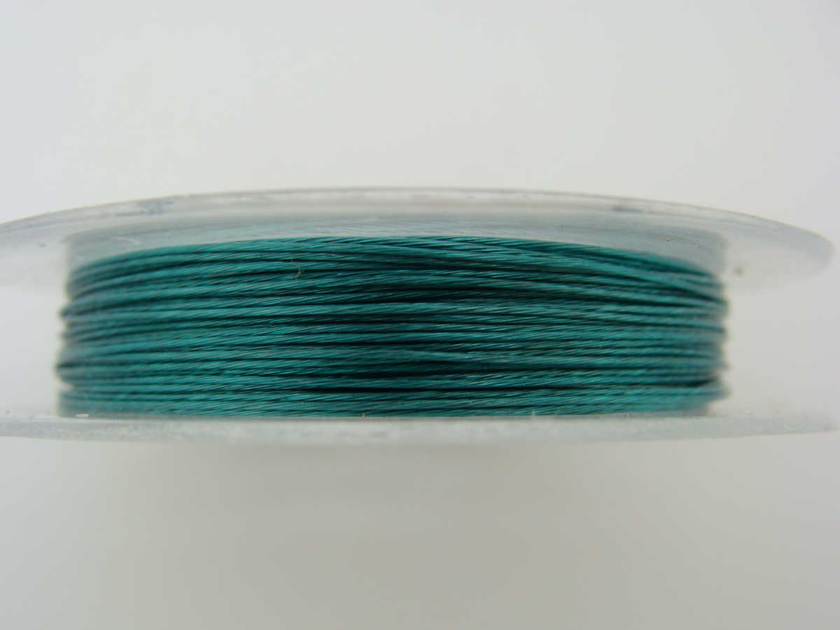 Fil cable 038 bleu vert 10m