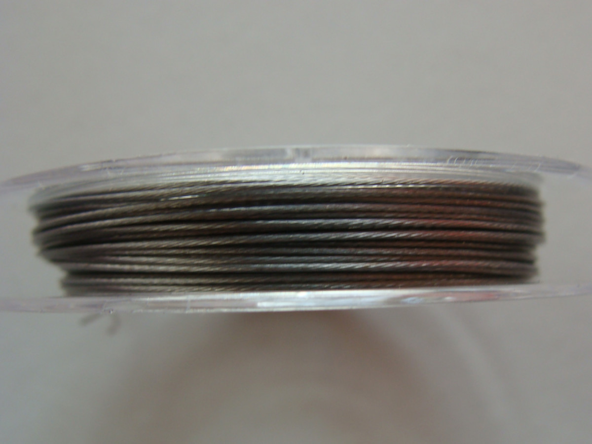 Fil cable 045 gris argente 10m