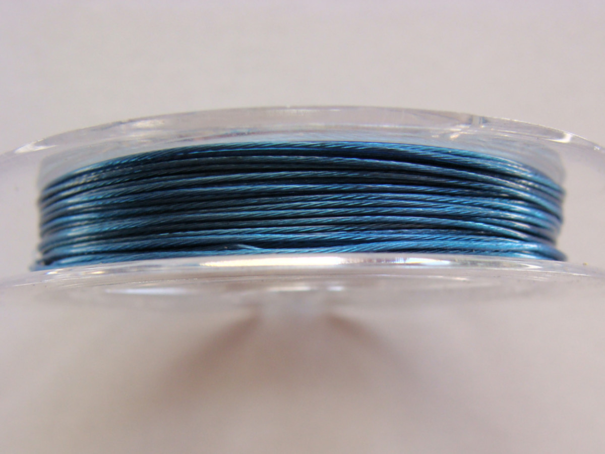 Fil cable 045 bleu fonce 10m