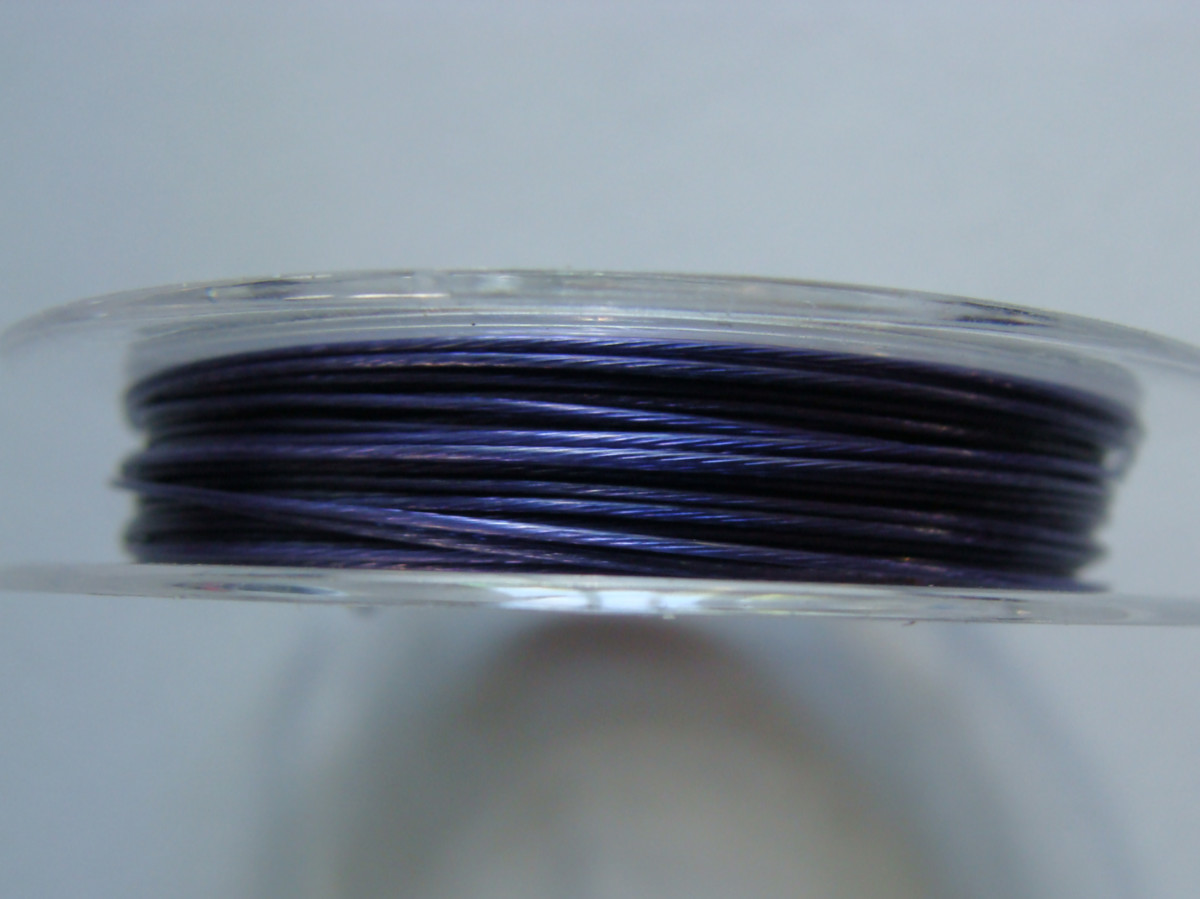 Fil cable 045 bleu indigo 10m