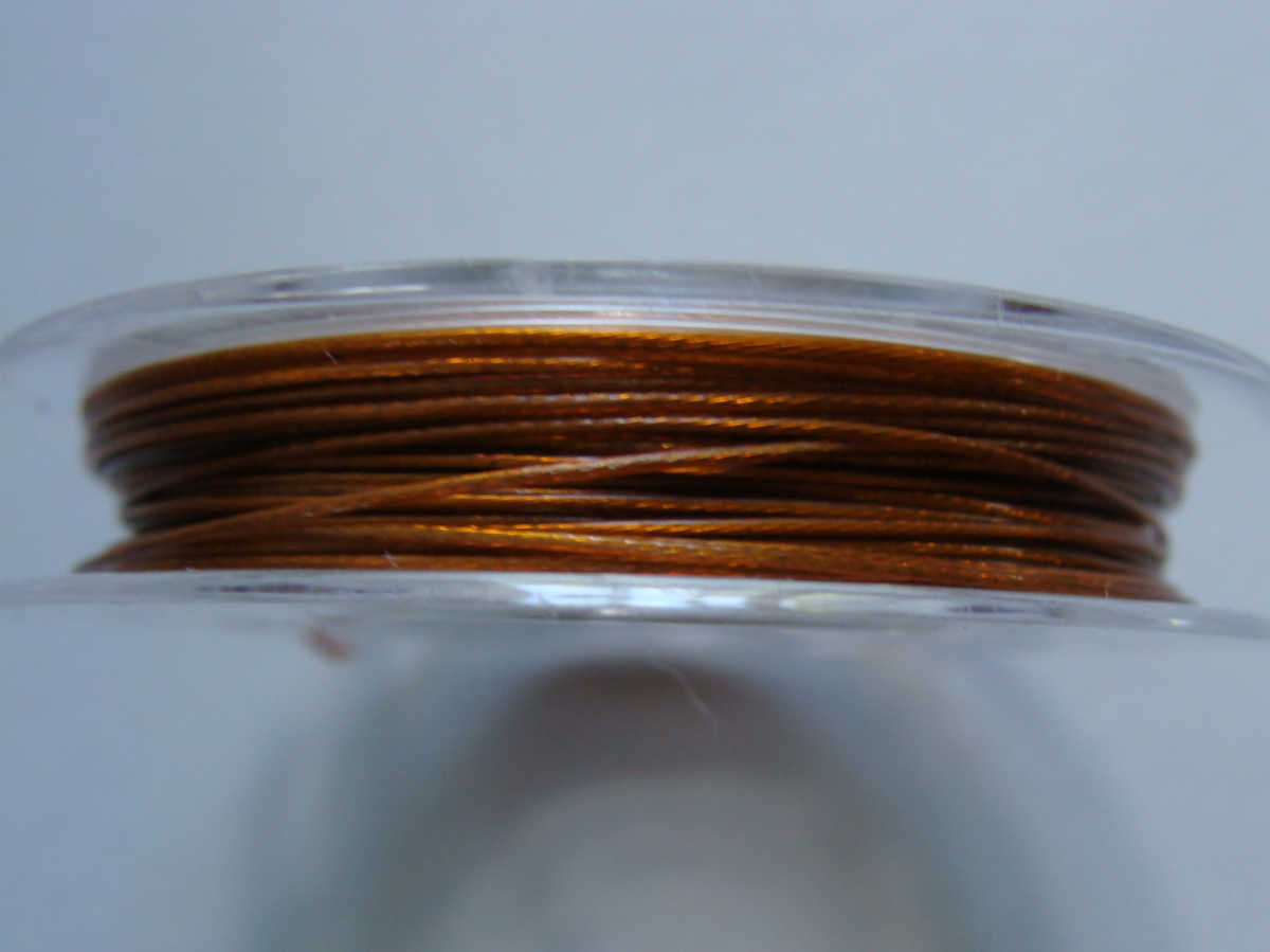 Fil cable 045 marron dore 10m