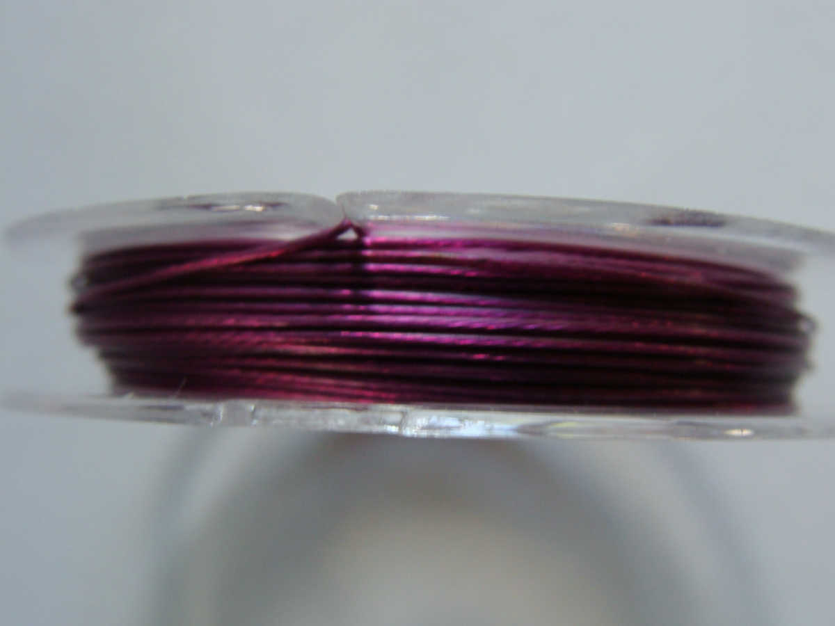 Fil cable 045 violet fonce 10m