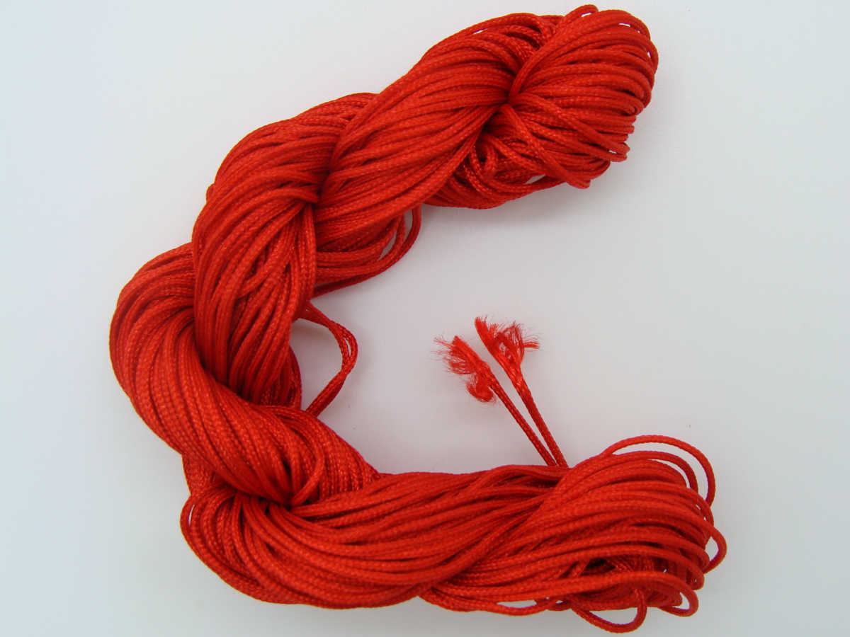 fil nylon 1mm rouge echeveau