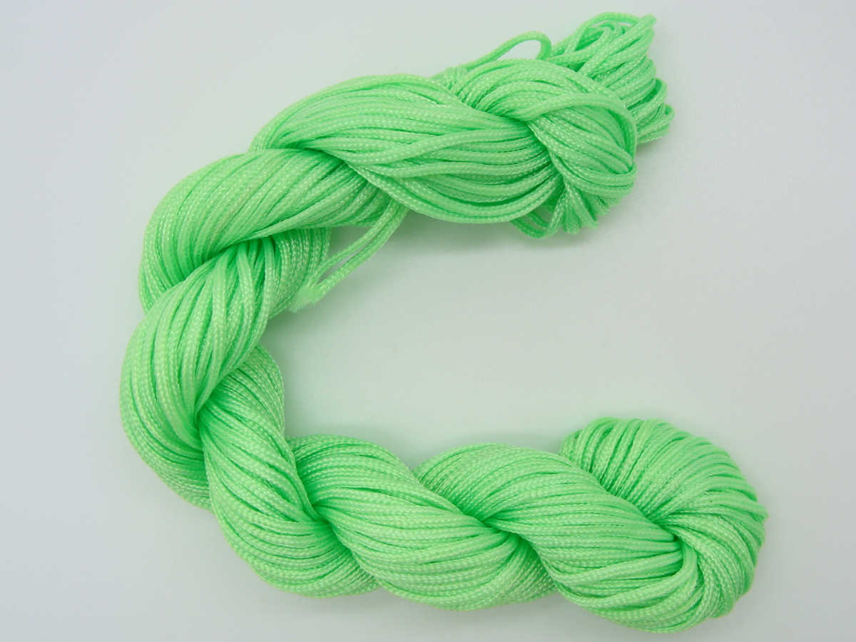 fil nylon 1mm vert clair echeveau