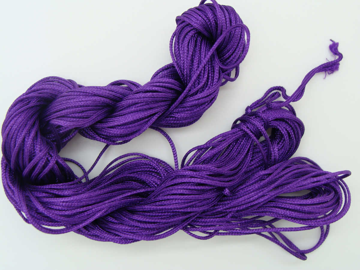 fil nylon 1mm violet fonce echeveau