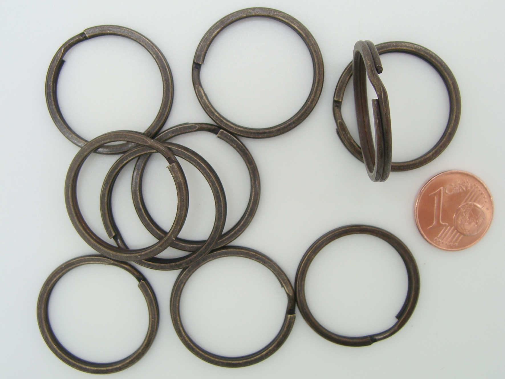 anneaux porte-cle bronze 25mm