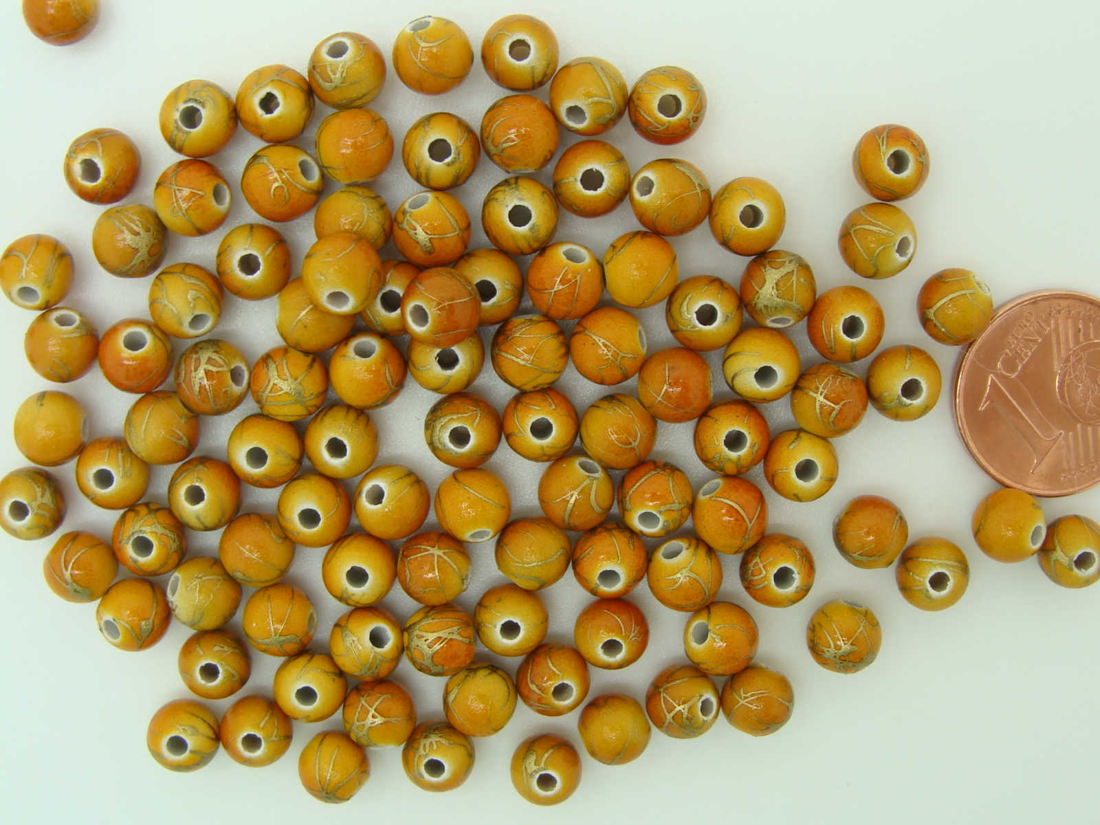 perle 6mm marron RES-02