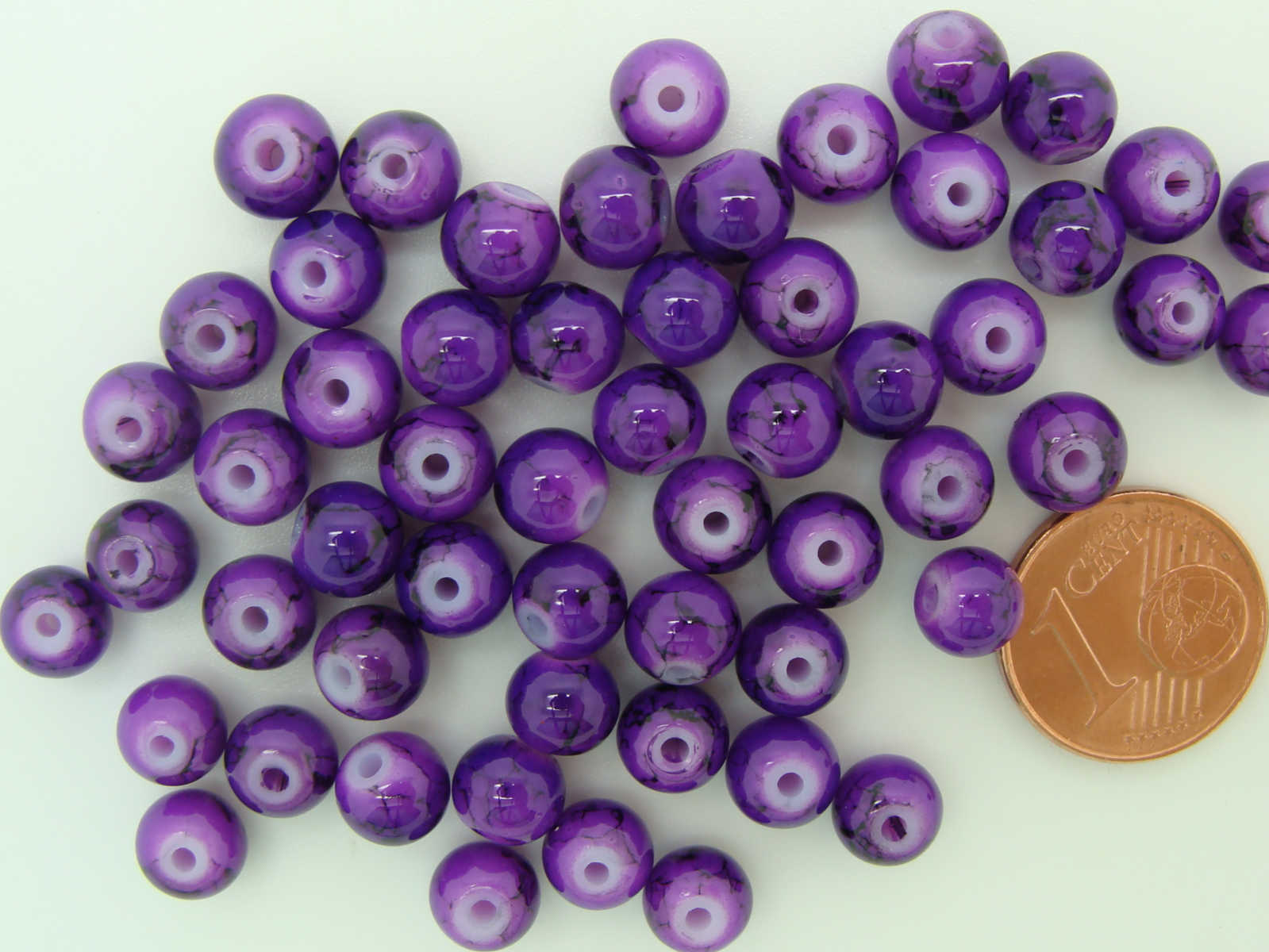 perle 6mm violet peint-32