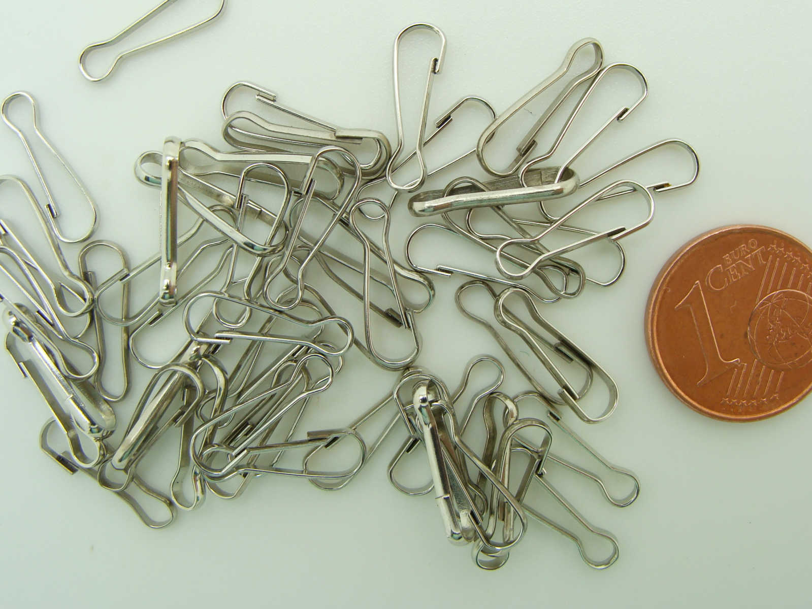 mousqueton simple argente 14mm