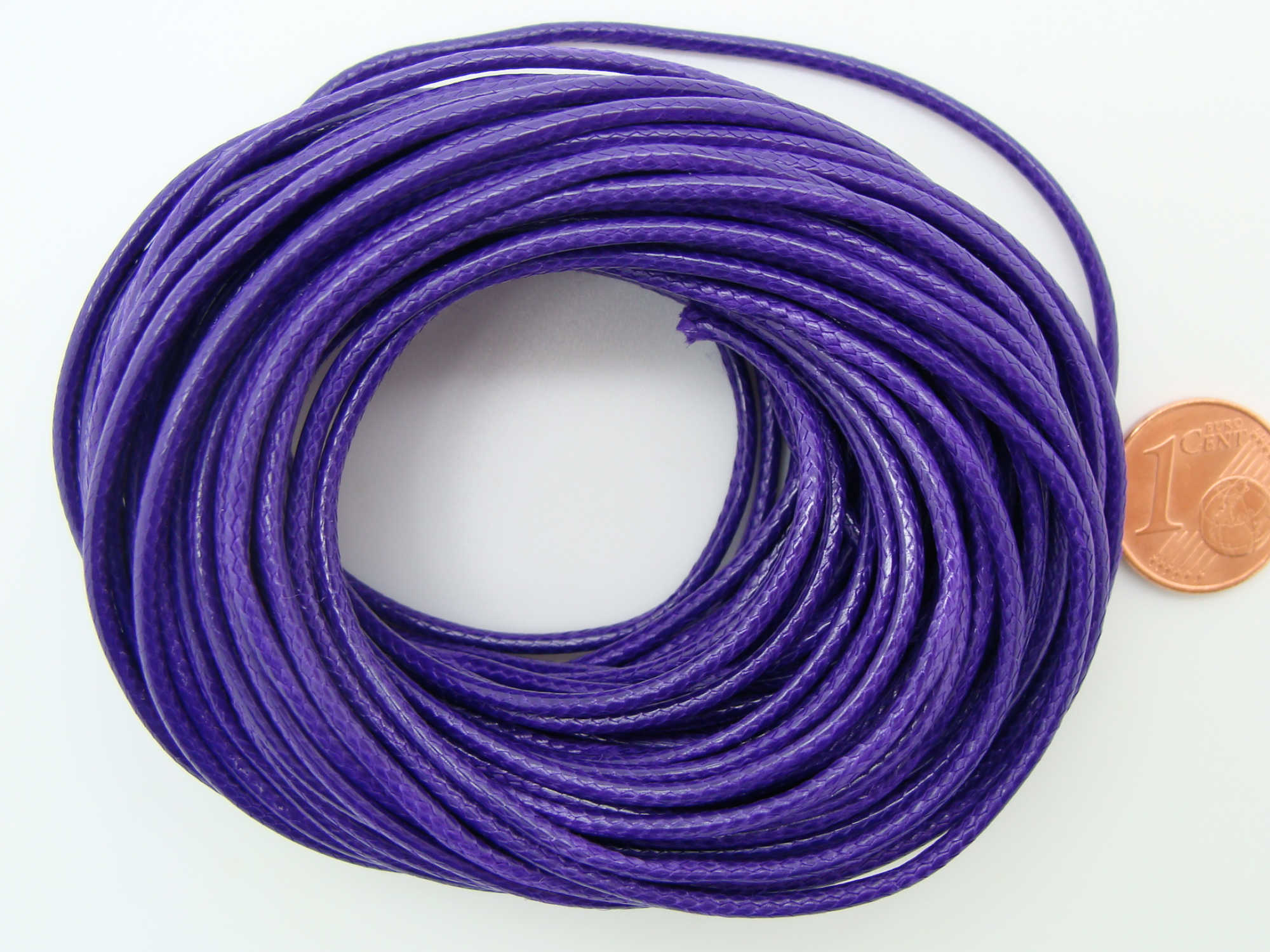 fil polyester cire 15mm violet