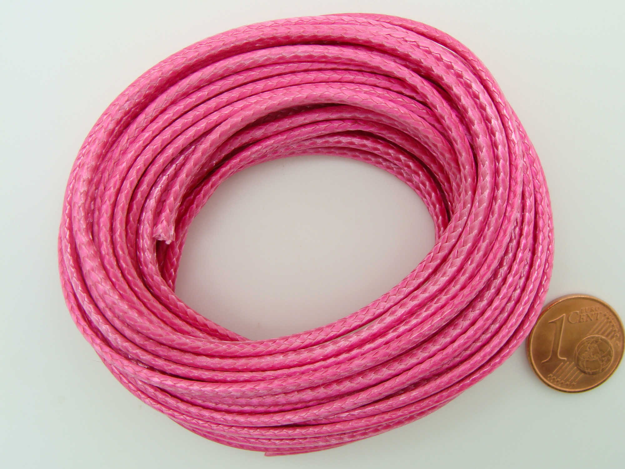 fil 23mm rose fuchsia polyester cire