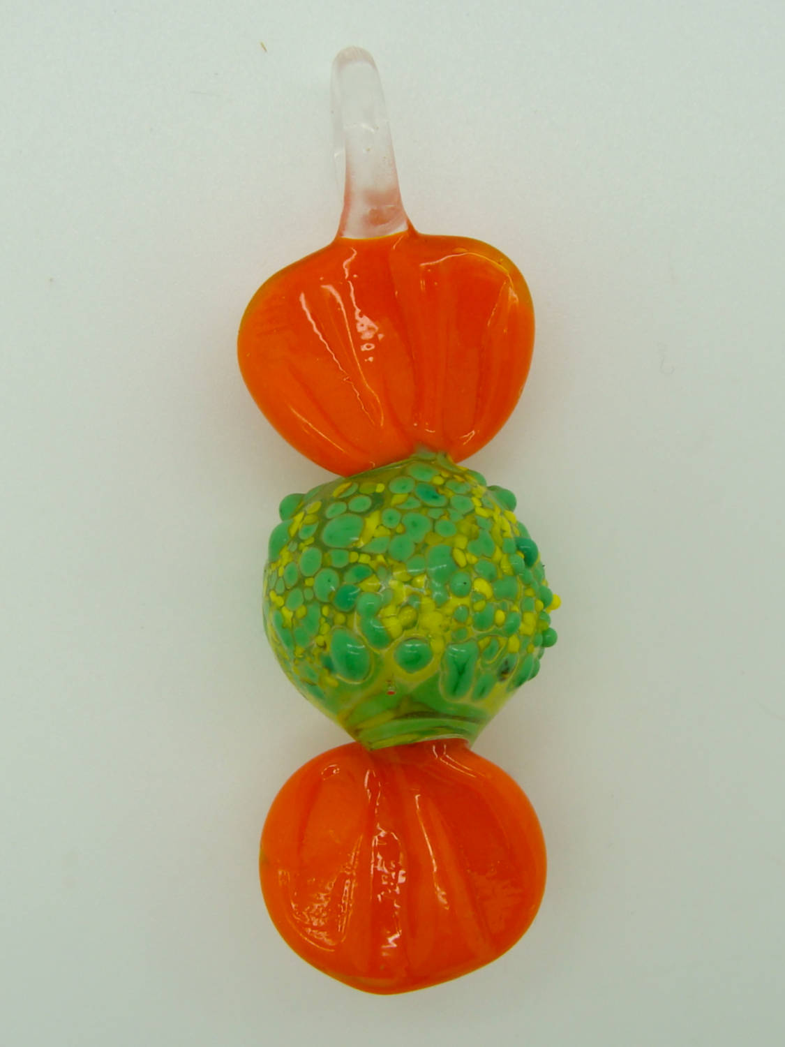 pendentif bonbon vert orange Pend-49