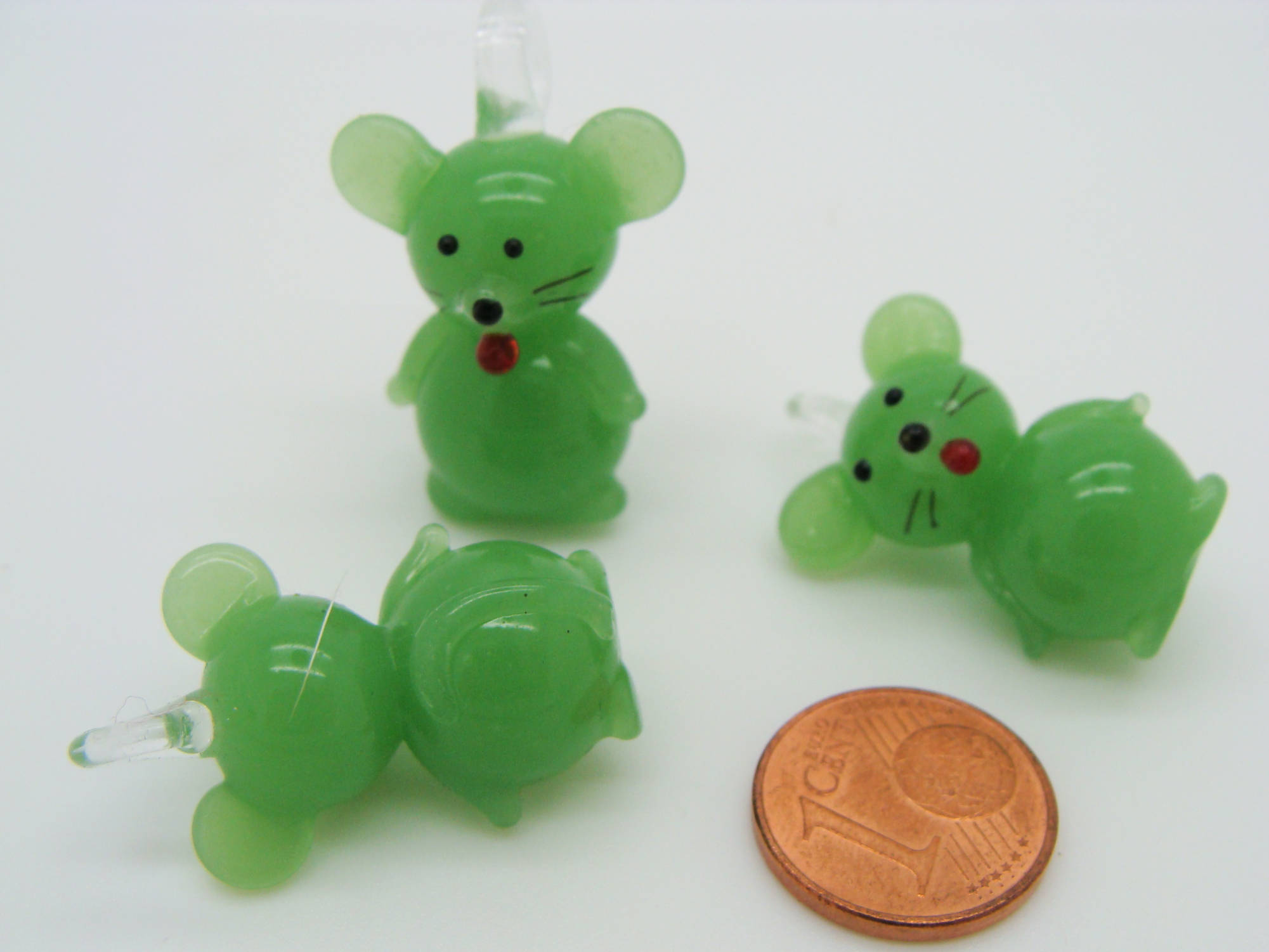 pendentif souris vert Pend-61
