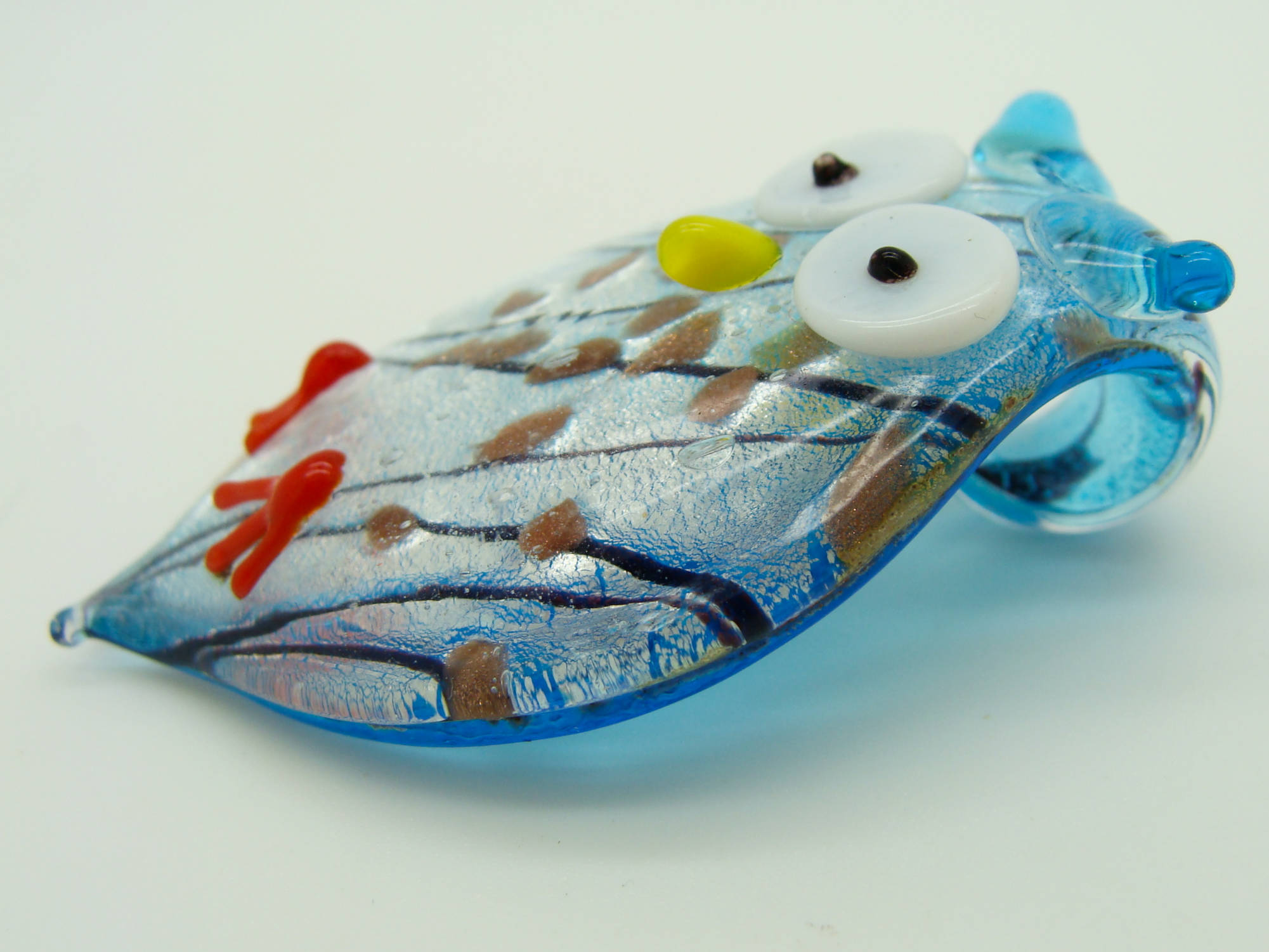 pendentif hibou chouette bleu Pend-67-1