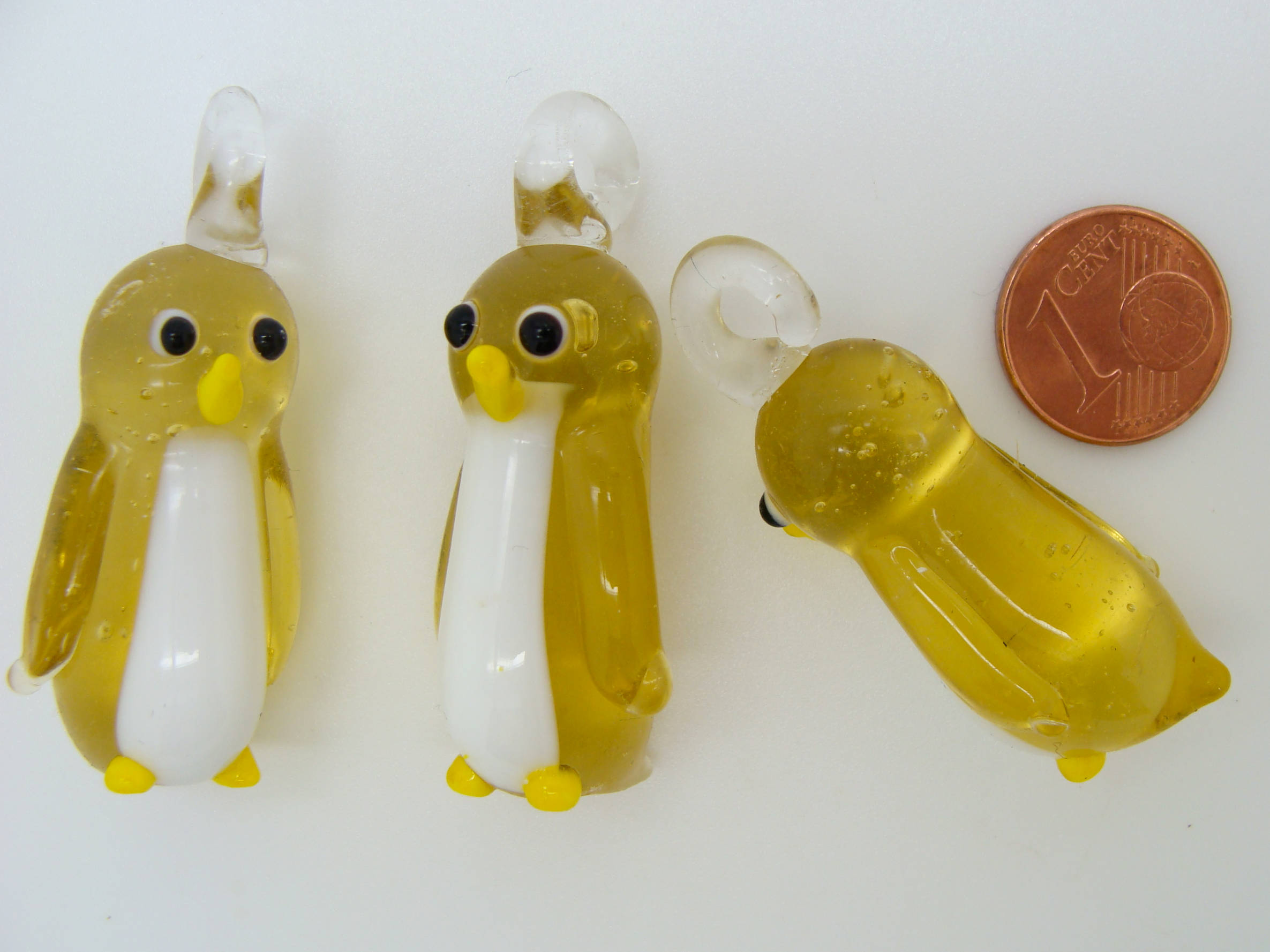 pendentif pingouin verre Pend-83