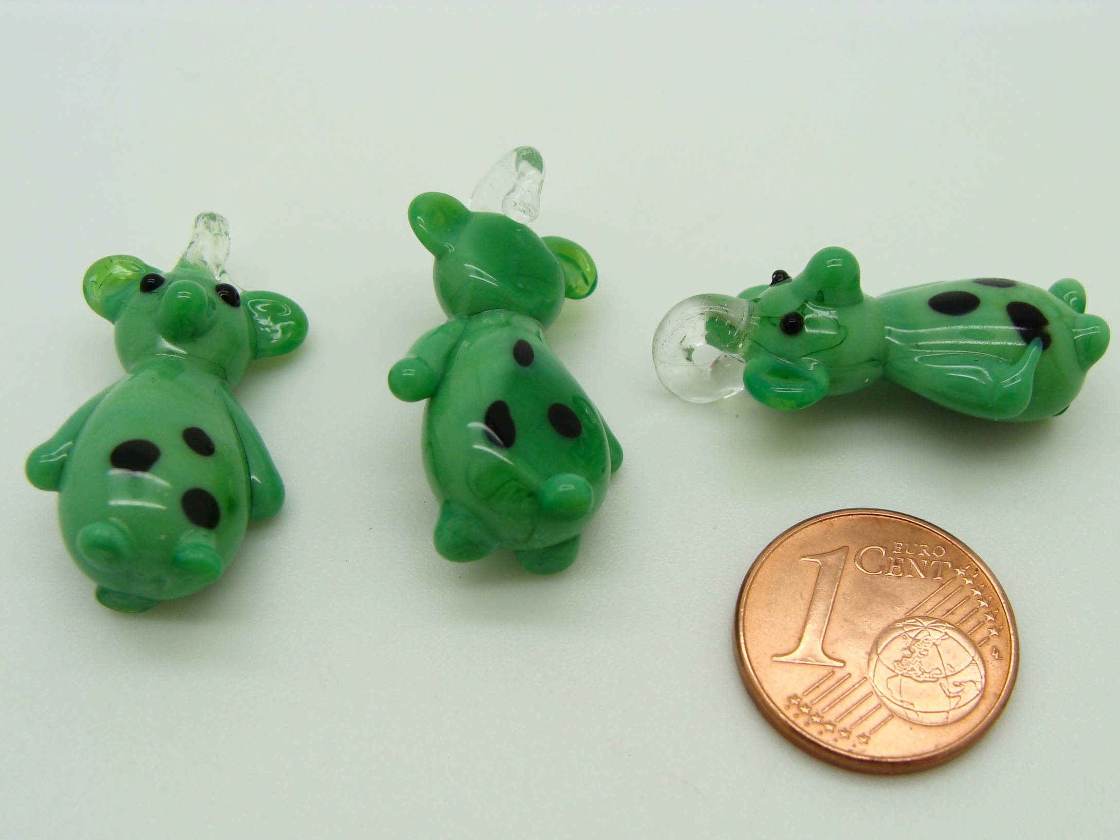 mini pendentif souris vert Pend-97