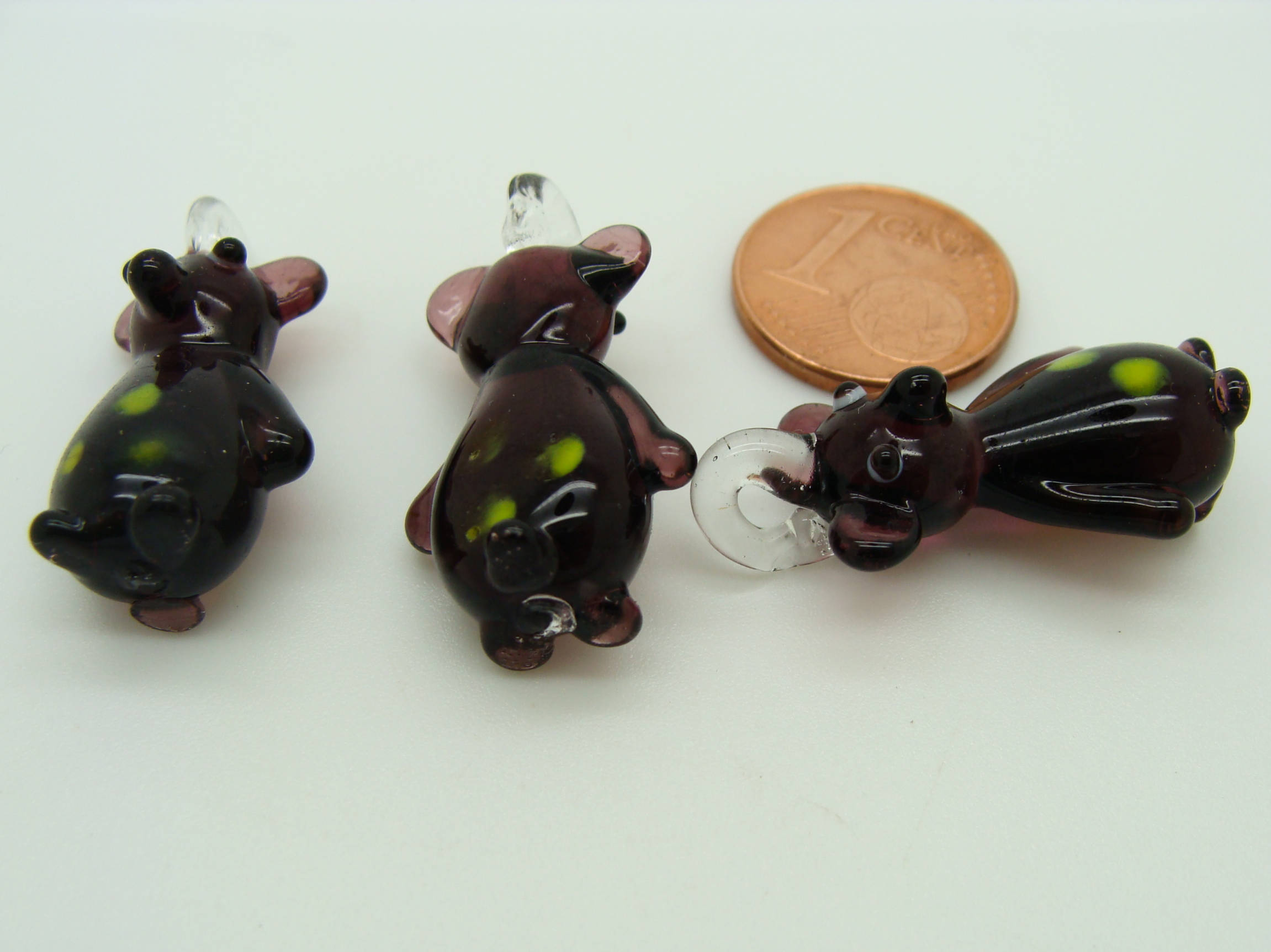 pendentif mini souris violet Pend-98