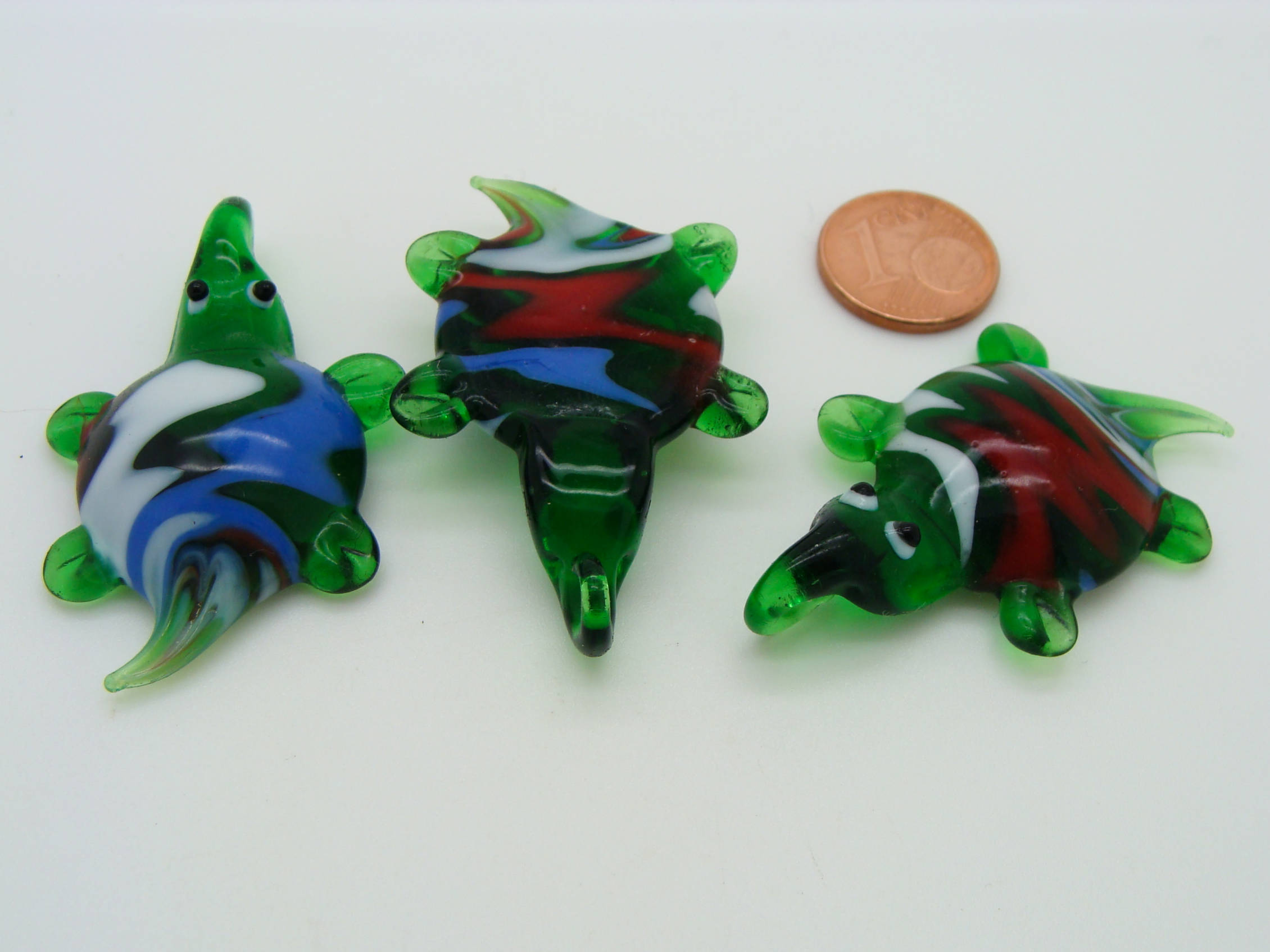 pendentif tortue verre lampwork Pend-126