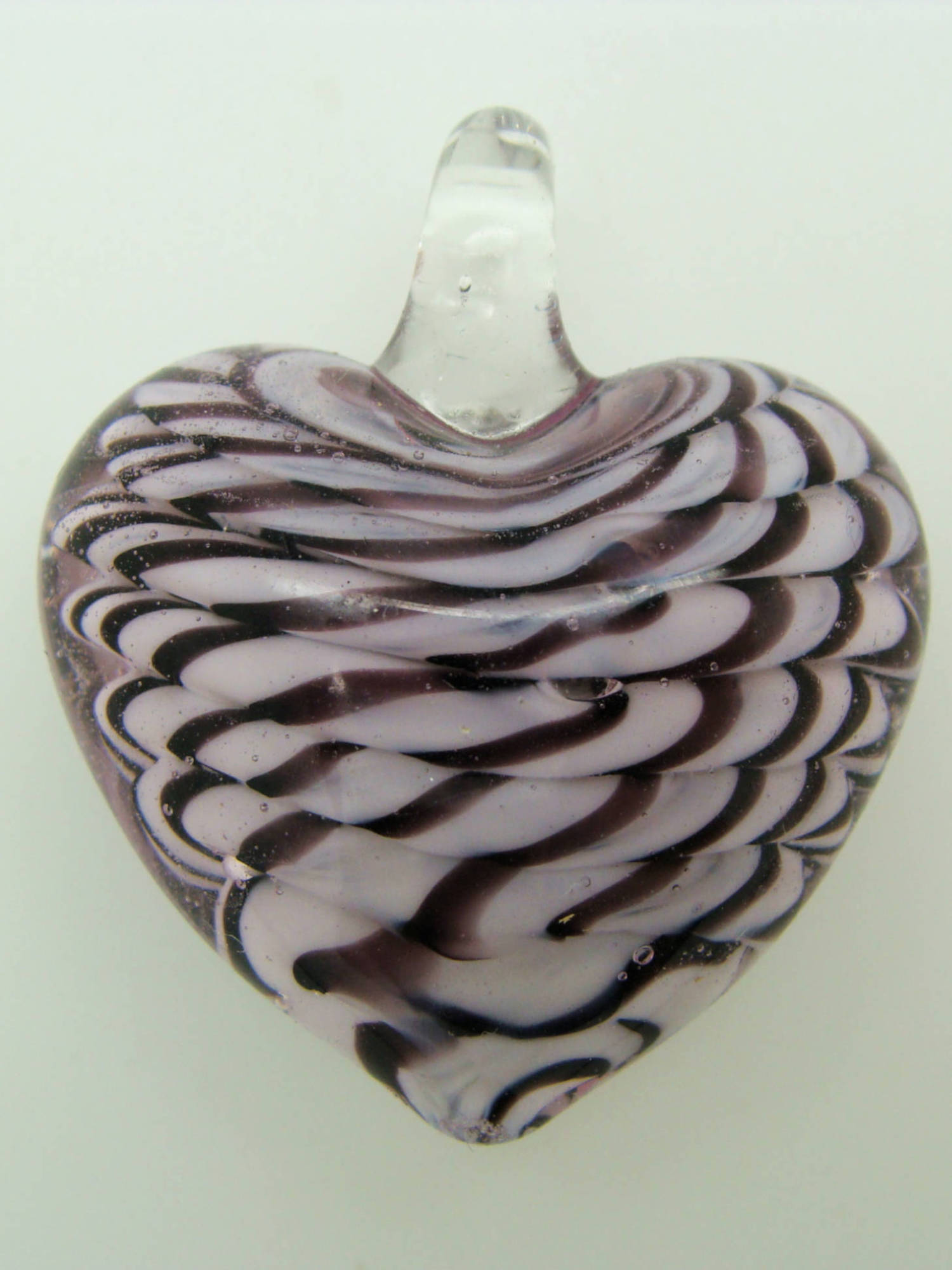 pendentif coeur violet 40mm Pend-142