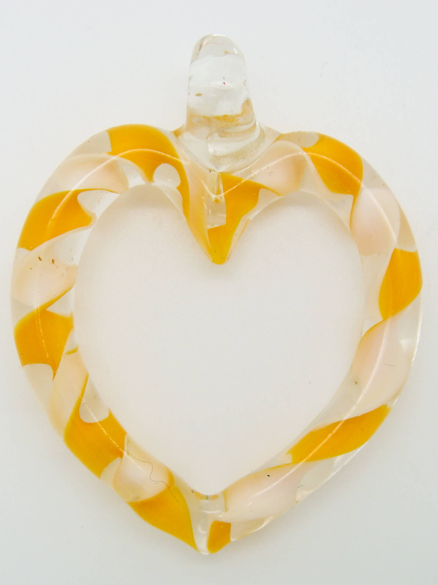 pendentif coeur creux orange 53mm Pend-175-2