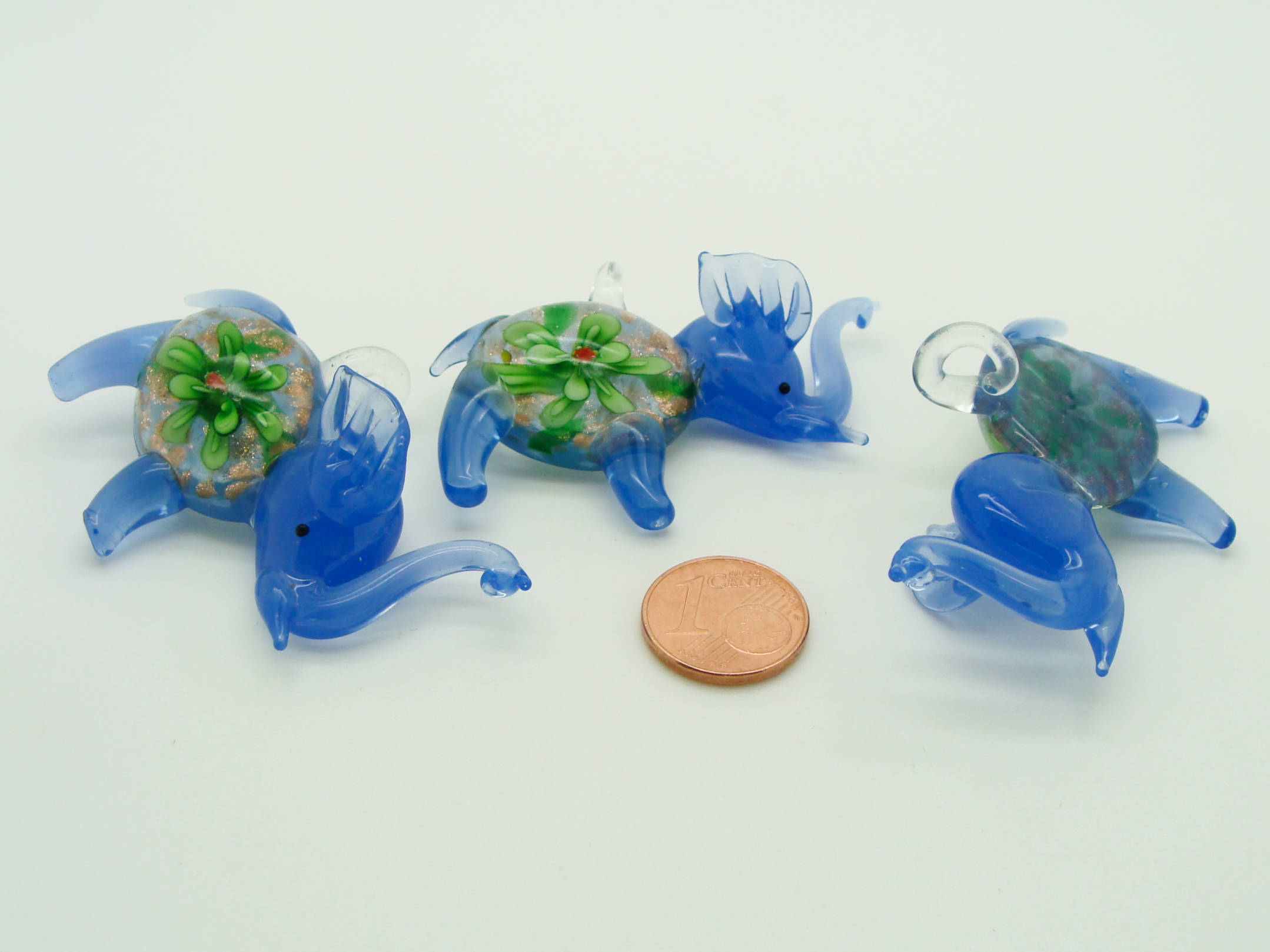 pendentif elephant bleu fonce animal Pend-190-3