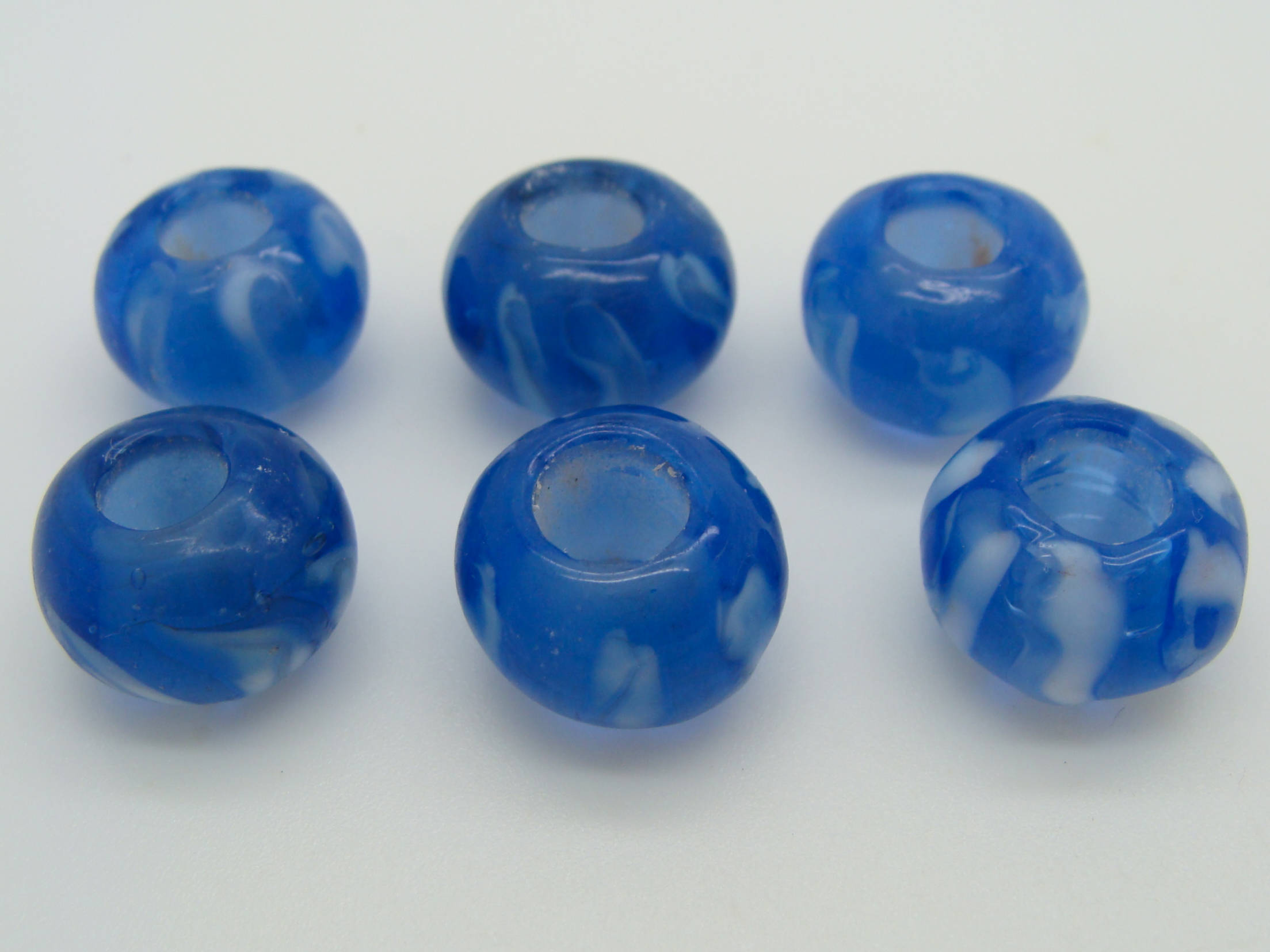 perle verre bleu GT-04