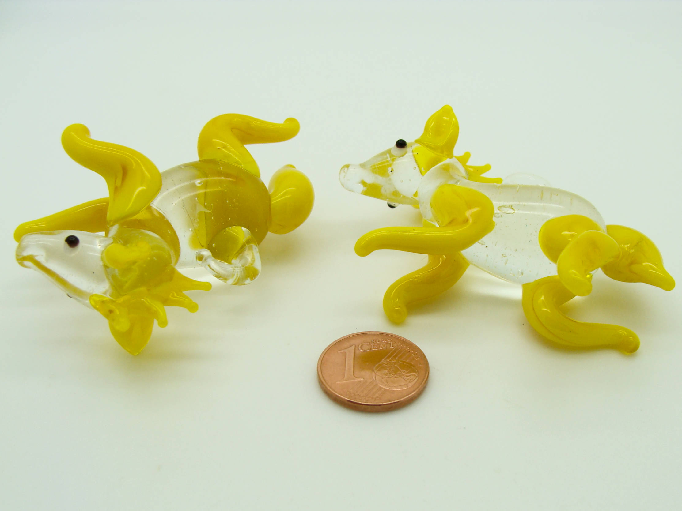 pendentif cheval verre jaune Pend-210