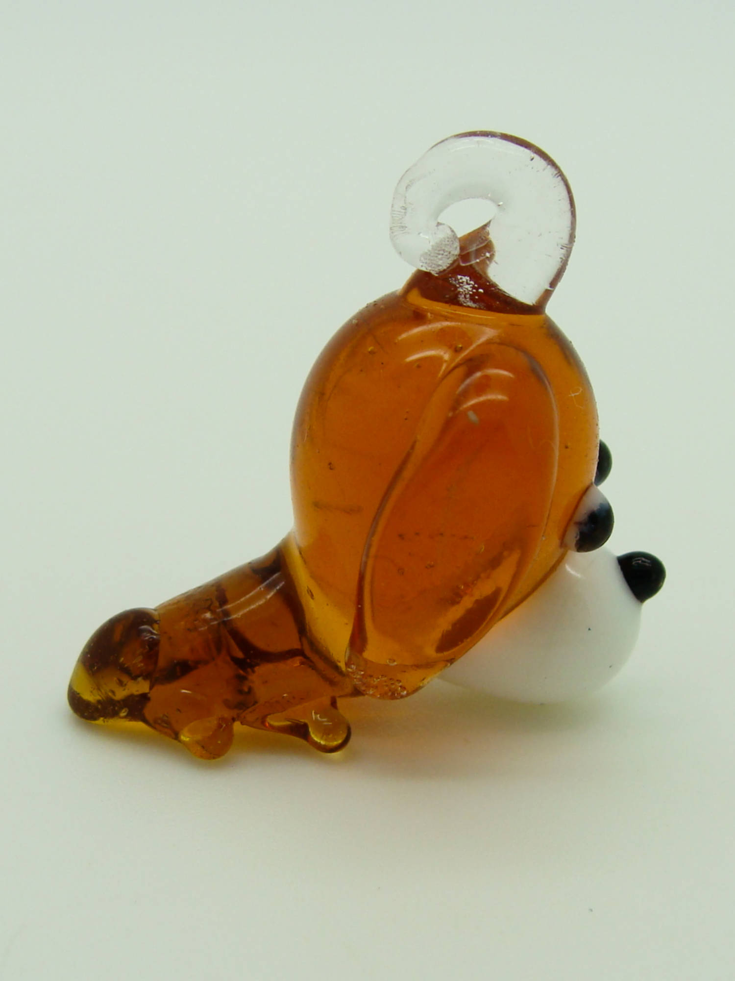 mini pendentif marron verre Pend-219