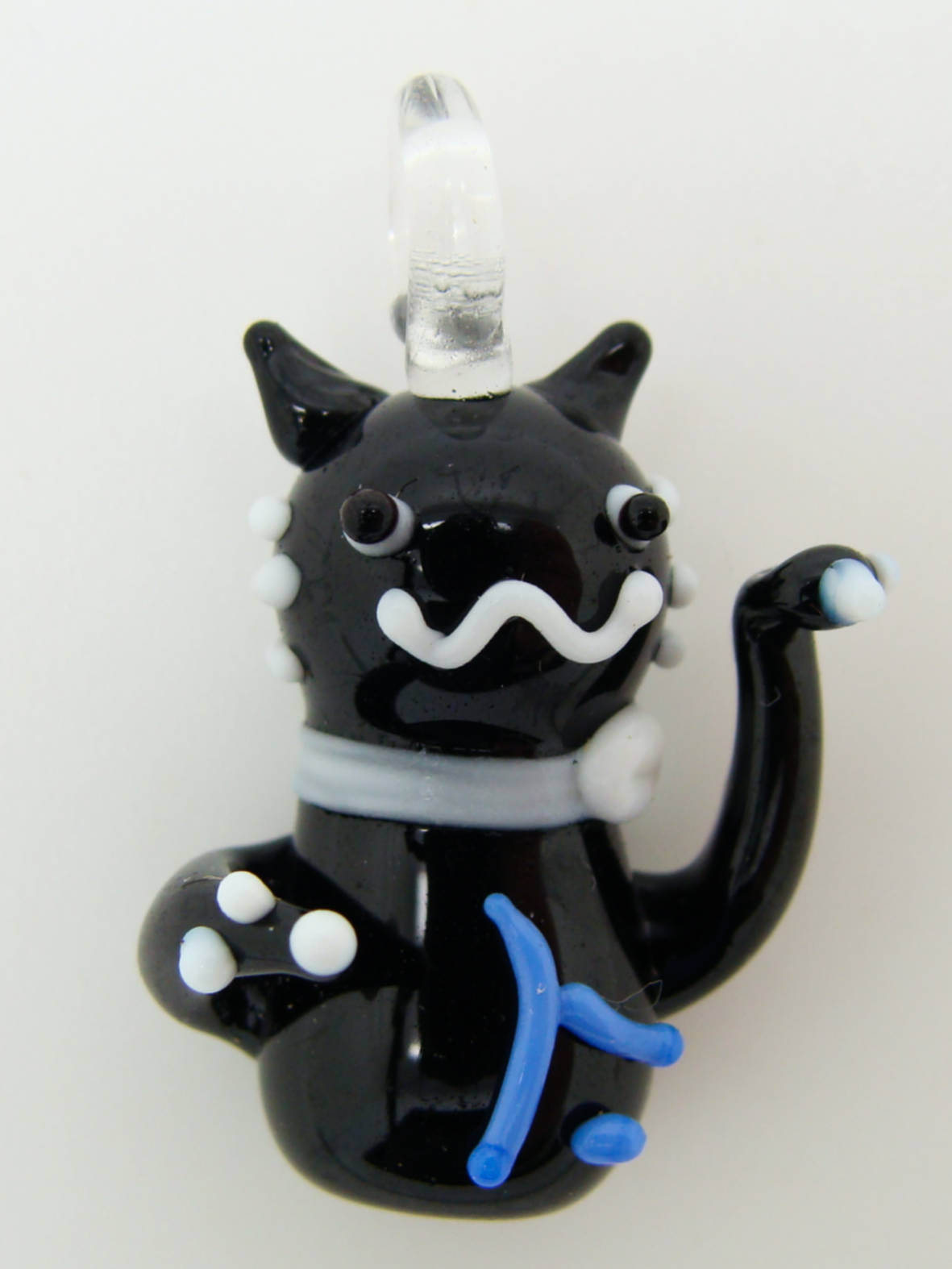 pendentif petit chat noir verre Pend-228