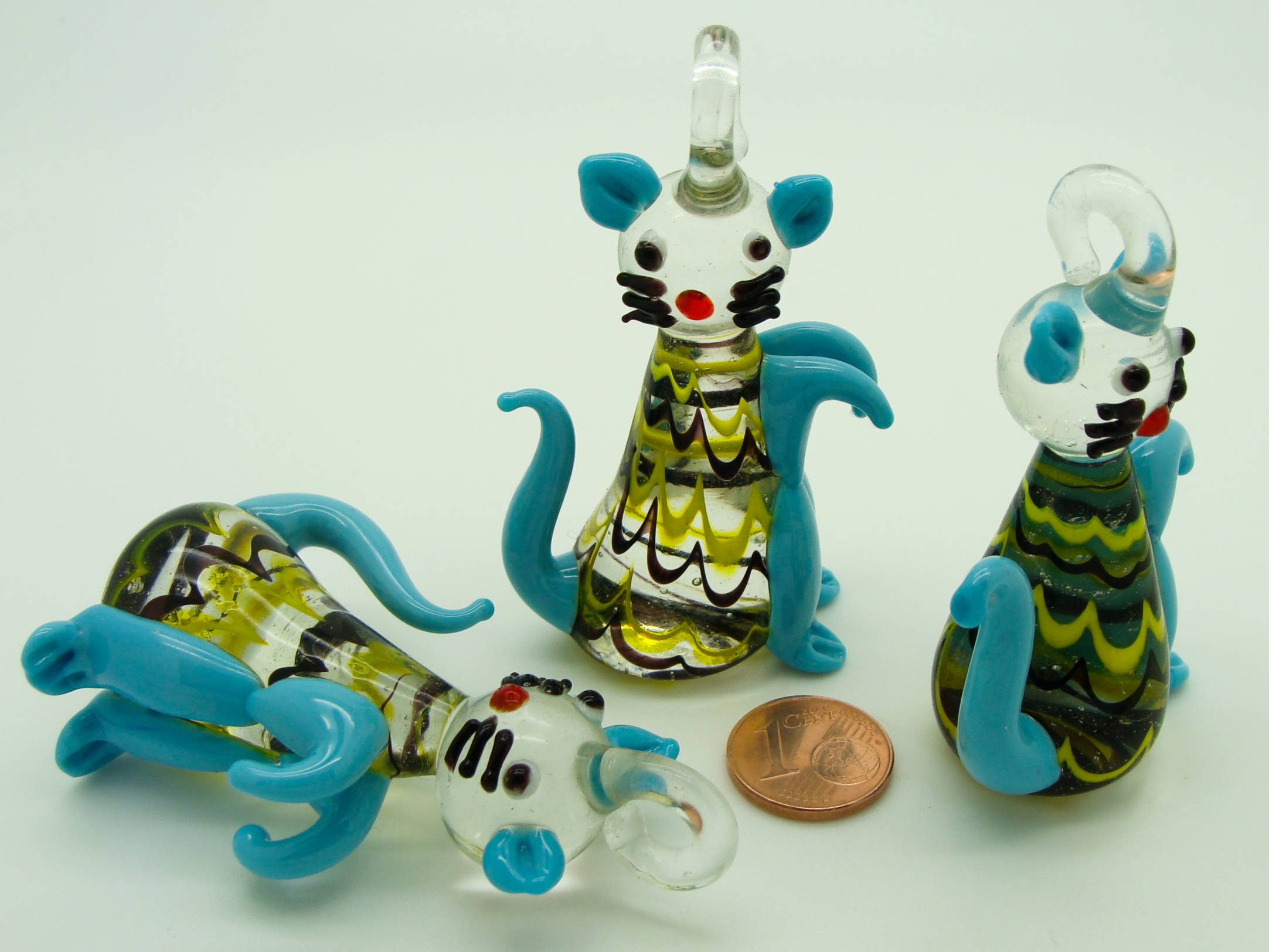 pendentif kangourou animal bleu Pend-231