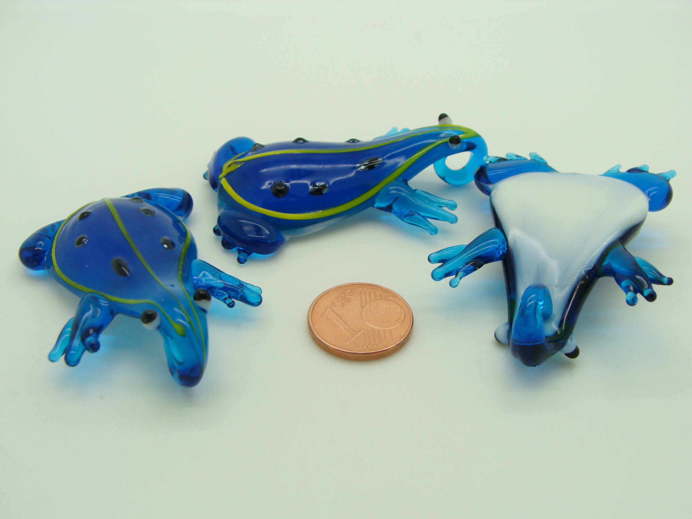 pendentif grenouille animal bleu Pend-235