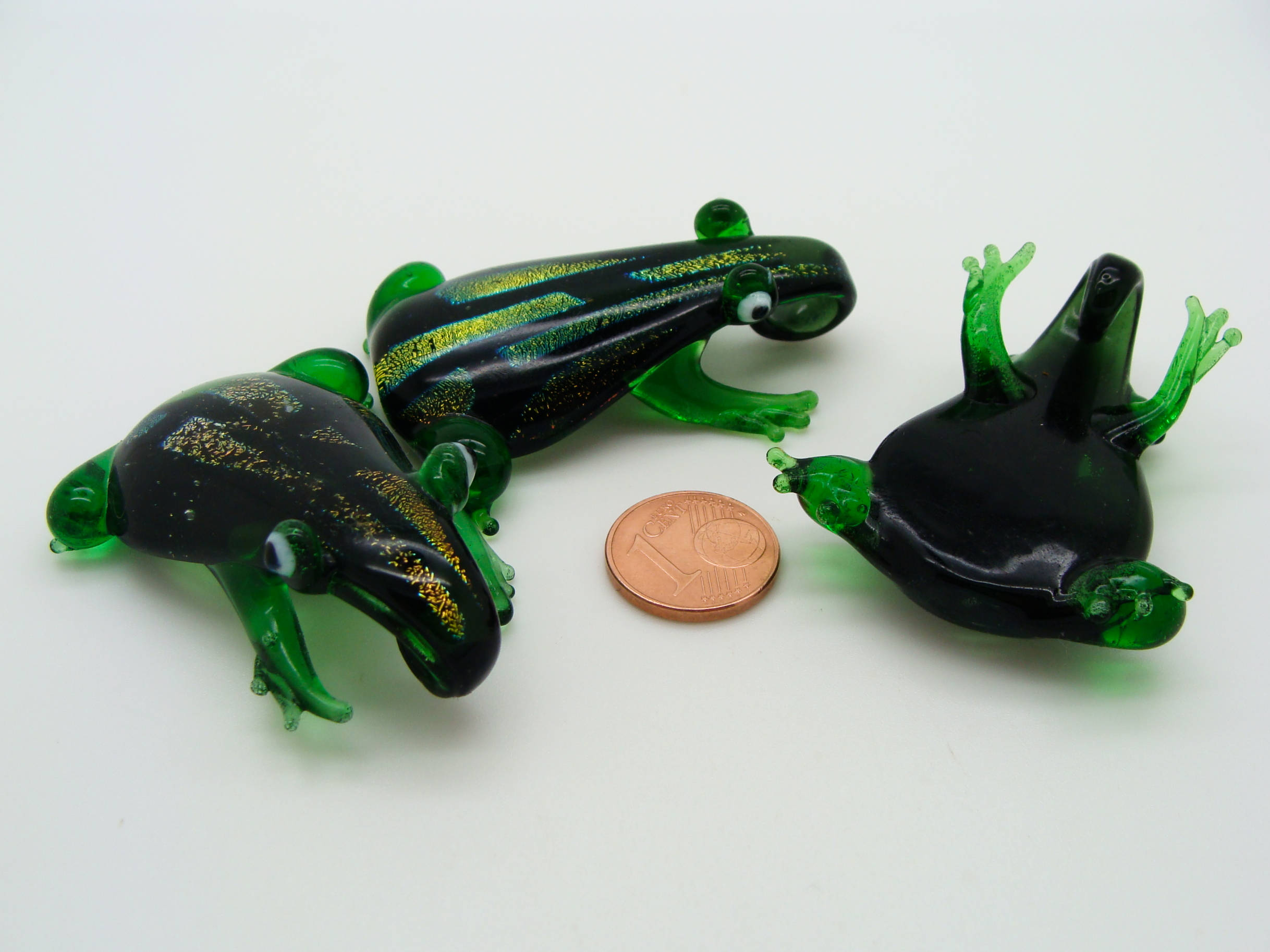 pendentif grenouille vert dichroique Pend-241