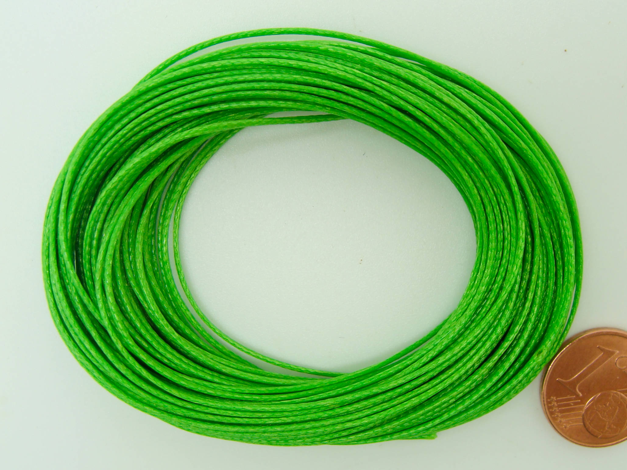 fil polyester cire 08mm vert